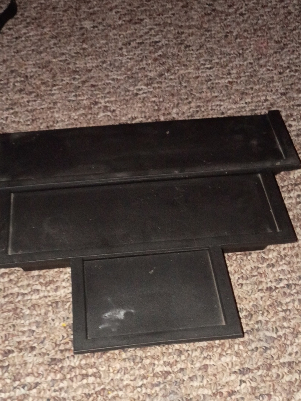 Universal Black Tablet & Accessory Stand Tray - Sleek Organization